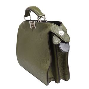 Fendi Peekaboo Olive You Calfskin Mini 2way Handbag Ic Green